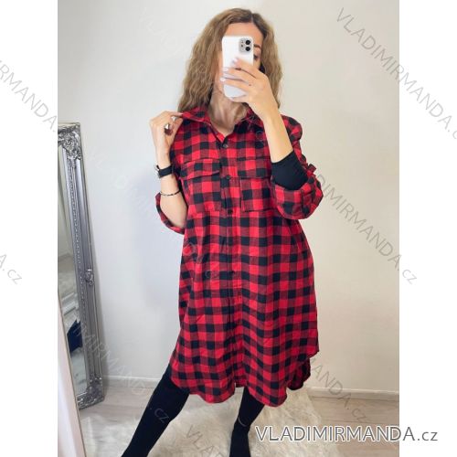 Women's Long Sleeve Turtleneck Dress (uni s-l) ITALIAN FASHION IM720011