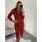 Women's Elegant Glitter Long Sleeve Dress (S/M ONE SIZE) ITALIAN FASHION IMWGS223661