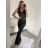 Women's long elegant party dress with straps (S/M ONE SIZE) ITALIAN FASHION IMWD2215280