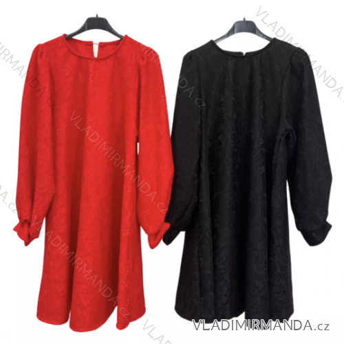 Šaty dlouhý rukáv dámské (S/M ONE SIZE) ITALSKÁ MÓDA IMPLM2200880