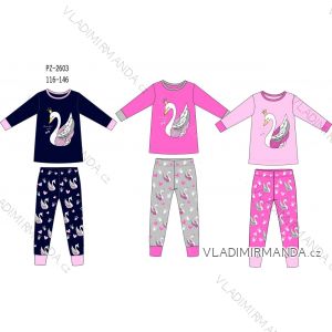 Langarm-Pyjama für Kinder, Jugendliche, Mädchen (116-146) SEASON SEZ22PZ-2603