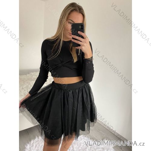 Sukně letní tylová krátká dámská (S/M ONE SIZE) ITALSKÁ MÓDA IMM22Q22202