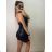 Summer long sleeve flowered women's dress (UNI S / L) ITALIAN FASHION IMK20150 red S/M