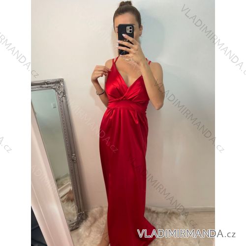Women's Long Elegant Strapless Prom Dress (S/M ONE SIZE) ITALIAN FASHION IMWE223030