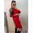 Women's Elegant Long Sleeve Dress (S/M ONE SIZE) ITALIAN FASHION IMWKK224087