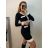 Women's Long Sleeve Knitted Dress (S/M ONE SIZE) ITALIAN FASHION IMF22H521