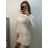Women's Long Sleeve Knitted Dress (S/M ONE SIZE) ITALIAN FASHION IMF22H528