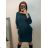 Women's classic warm long sleeve dress (S/M ONE SIZE) ITALIAN FASHION IM4221214