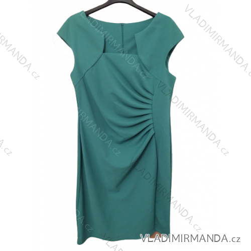 Women's Plus Size Elegant Short Sleeve Dress (2XL-4XL) ITALIAN FASHION IMM22A2982