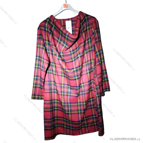 Šaty dlouhý rukáv dámské nadrozměr (XL/2XL ONE SIZE) ITALSKÁ MÓDA IMWQ22EMA