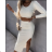 Souprava elegantní sukně a svetr dlouhý rukáv dámská (S/M ONE SIZE) ITALSKÁ MÓDA IMPOC237183