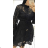 Elegant lace long sleeve women's dress (S/M/L ONE SIZE) ITALIAN FASHION IMPOC236361