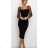 Šaty elegantný dlhý rukáv dámske (S/M ONE SIZE) TALIANSKA MÓDA IMPOC237053