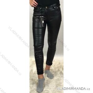 Kalhoty koženkové dlouhé dámské (34-42) MISS ANNA MA118E621/DU