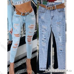 Rifle jeans dlouhé dámské (34-42) M.SARA MSR23079