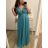 Šaty plesové elegantní společenské bez rukávu dámské nadrozměr (L/XL/2XL ONE SIZE) ITALSKÁ MÓDA IMM2360029/DU XL/2XL červená tmavá