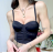 Top croptop na ramínka dámský (S/M ONE SIZE) ITALSKÁ MÓDA IMPBB239005mo