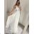 Women's elegant wedding social long dress with straps (S/M ONE SIZE) ITALIAN FASHION IMM2268806