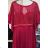šaty plesové dlouhé elegantní společenské krátký rukáv dámské (XL/2XL/3XL ONE SIZE) ITALSKÁ MÓDA IMM23001