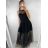 Women's Elegant Sleeveless Tulle Dress (S/M ONE SIZE) ITALIAN FASHION IMM22Q52235A