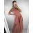 Women's Elegant Sleeveless Tulle Dress (S/M ONE SIZE) ITALIAN FASHION IMM22Q52235A