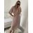 Šaty společenské elegantní šifonové krátký rukáv dámské nadrozměr (XL/2XL ONE SIZE) ITALSKÁ MÓDA IMM229012ZO/DUR bílá