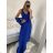 Šaty plesové elegantní společenské bez rukávu dámské (S/M ONE SIZE) ITALSKÁ MÓDA IMM23XF-324A