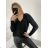 Langärmeliger Strickpullover mit Knöpfen für Damen in Übergröße (L/XL/2XL Einheitsgröße) ITALIAN FASHION IMM226715L