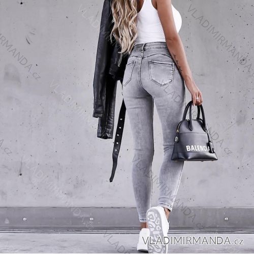 Rifle jeans push up dlouhé dámské (XS-XL) M.SARA MA523S6676-D