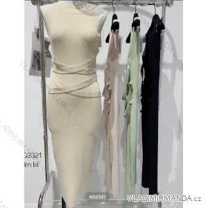 Šaty úpletové bez rukávu dámské (S/M-L/XL) ITALSKÁ MÓDA IMPTI23NG2321