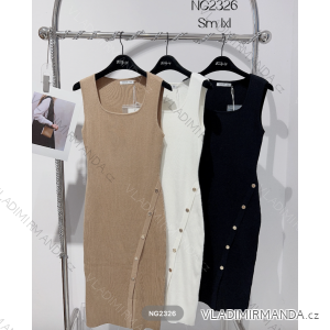 Šaty úpletové bez rukávu dámské (S/M-L/XL) ITALSKÁ MÓDA IMPTI23NG2326