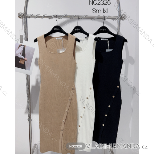 Women's Sleeveless Knitted Dress (S/ML/XL) ITALIAN FASHION IMPTI23NG2326