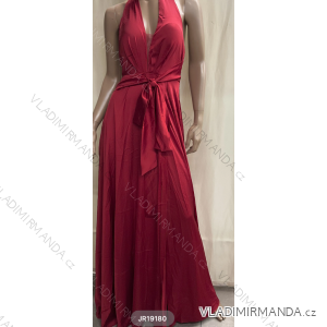 Šaty dlouhé elegantní bez rukávu dámské (S/M ONE SIZE) ITALSKÁ MÓDA FMPRP23JR19180