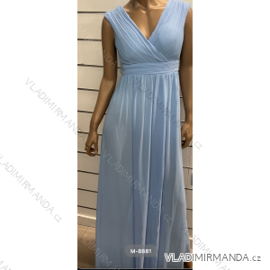 Šaty dlouhé elegantní bez rukávu dámské (S/M ONE SIZE) ITALSKÁ MÓDA FMPRP23M-8881