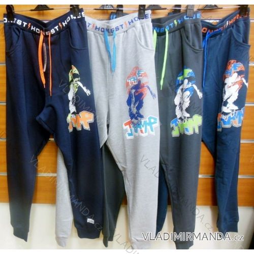 Tepláky slabé dorastové Chlapčenské znížený sed (134-164) N-FEEL BF-6040