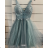Šaty elegantní na ramínka dámské (S/M ONE SIZE) ITALSKÁ MÓDA FMPRP23DF_8901