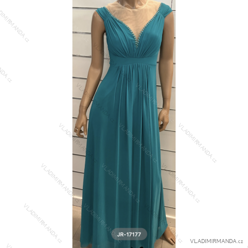 Women's Long Elegant Sleeveless Dress (S/M ONE SIZE) ITALIAN FASHION FMPRP23JR-17177