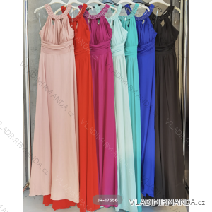 Women's Long Elegant Party Sleeveless Dress (S/M ONE SIZE) ITALIAN FASHION FMPRP23JR-17556