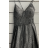 Šaty dlhé elegantné spoločenské na ramienka dámske (S/M ONE SIZE) TALIANSKA MÓDA FMPRP23HM2227