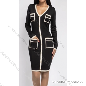 Women's Elegant Long Sleeve Dress (S/M ONE SIZE) ITALIAN FASHION FMPRP23DPU406-5