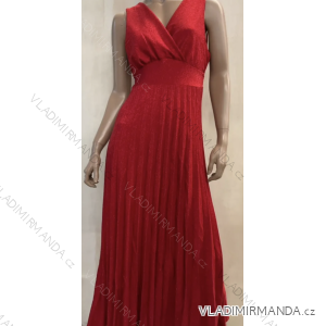 Šaty dlouhé bez rukávu dámské (S/M ONE SIZE) ITALSKÁ MÓDA FMPRP232012