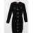 Women's Elegant Long Sleeve Dress (S/M ONE SIZE) ITALIAN FASHION FMPRP23DPU405-5