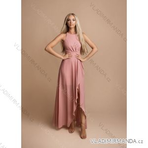 Women's Long Elegant Party Sleeveless Dress (SL) FRENCH FASHION FMPEL23MARIA