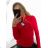 Women's Long Sleeve Knitted Turtleneck Sweater (S/M ONE SIZE) ITALIAN FASHION EXTRA ME IMM22FD9076/DR1 Red