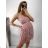Šaty společenské tylové na ramínka dámské (S/M ONE SIZE) ITALSKá MóDA IM92311549