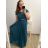 Prom Dress Elegant Formal Short Sleeve Women's Plus Size (L/XL/2XL ONE SIZE) ITALIAN FASHION IMM22693/DU1 Burgundy