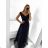 Šaty společenské dlouhé elegantní dámské (S/M ONE SIZE) ITALSKÁ MÓDA IM923MARINA