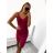 Šaty elegantní mini na ramínka dámské (S/M ONE SIZE) ITALSKÁ MÓDA IM322105