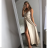Long summer satin dress with straps women with belt (UNI S / M) ITALIAN FASHION IMM22INFINITE -   green pea -   S / M