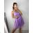 Šaty elegantní krátké bez rukávu společenské dámské (S/M ONE SIZE) ITALSKÁ MÓDA IMM22Q52233 S/M red